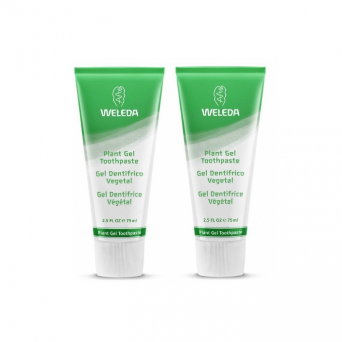 Weleda Plant Gel Toothpaste 2x75ml | BeautyTheShop - 面霜，化妆品 