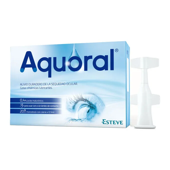 ESTEVE  Aquoral Eye Drops 20 Single Dose X 0 5ml