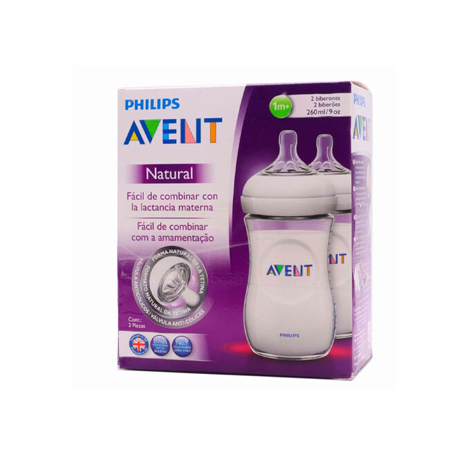 necesidad Se infla pecho Avent Biberon PP Natural 260ml x 2 Unidades | BeautyTheShop | La tienda  exclusiva de perfumes y cosméticos de lujo
